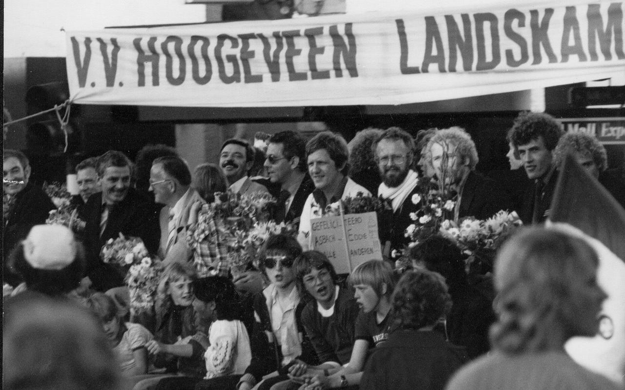De huldiging van VV Hoogeveen in 1978.