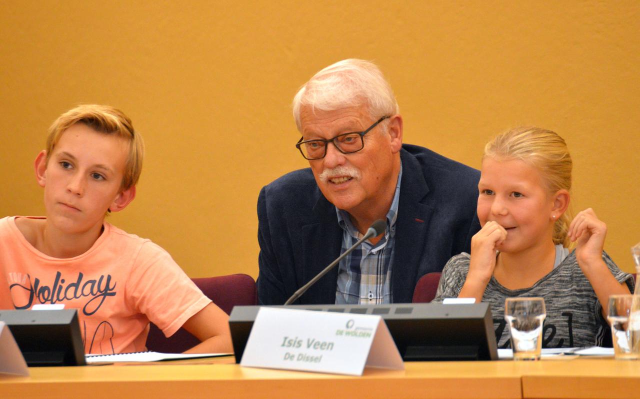 Jaap Wiechers in actie tijdens de kindergemeenteraad van 2017. Jaap Wiechers in actie tijdens de kindergemeenteraad van 2017.