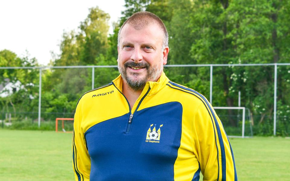 Paul Weerman in zijn eerste periode als hoofdtrainer van Staphorst.