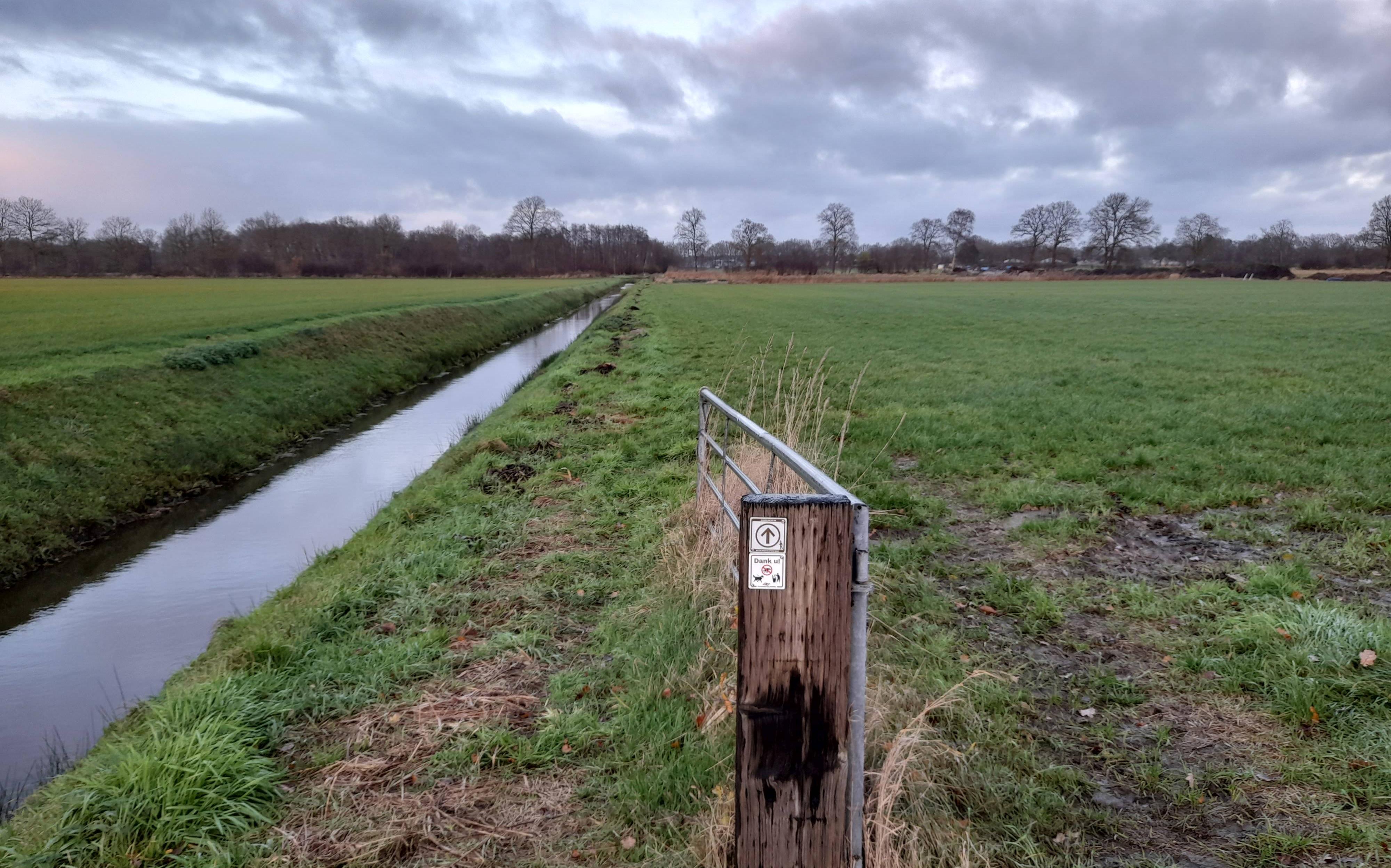 Stichting Dwingeler Ommetjes en bioboer Remco Aalbers planten een heg aan in Dieverbrug