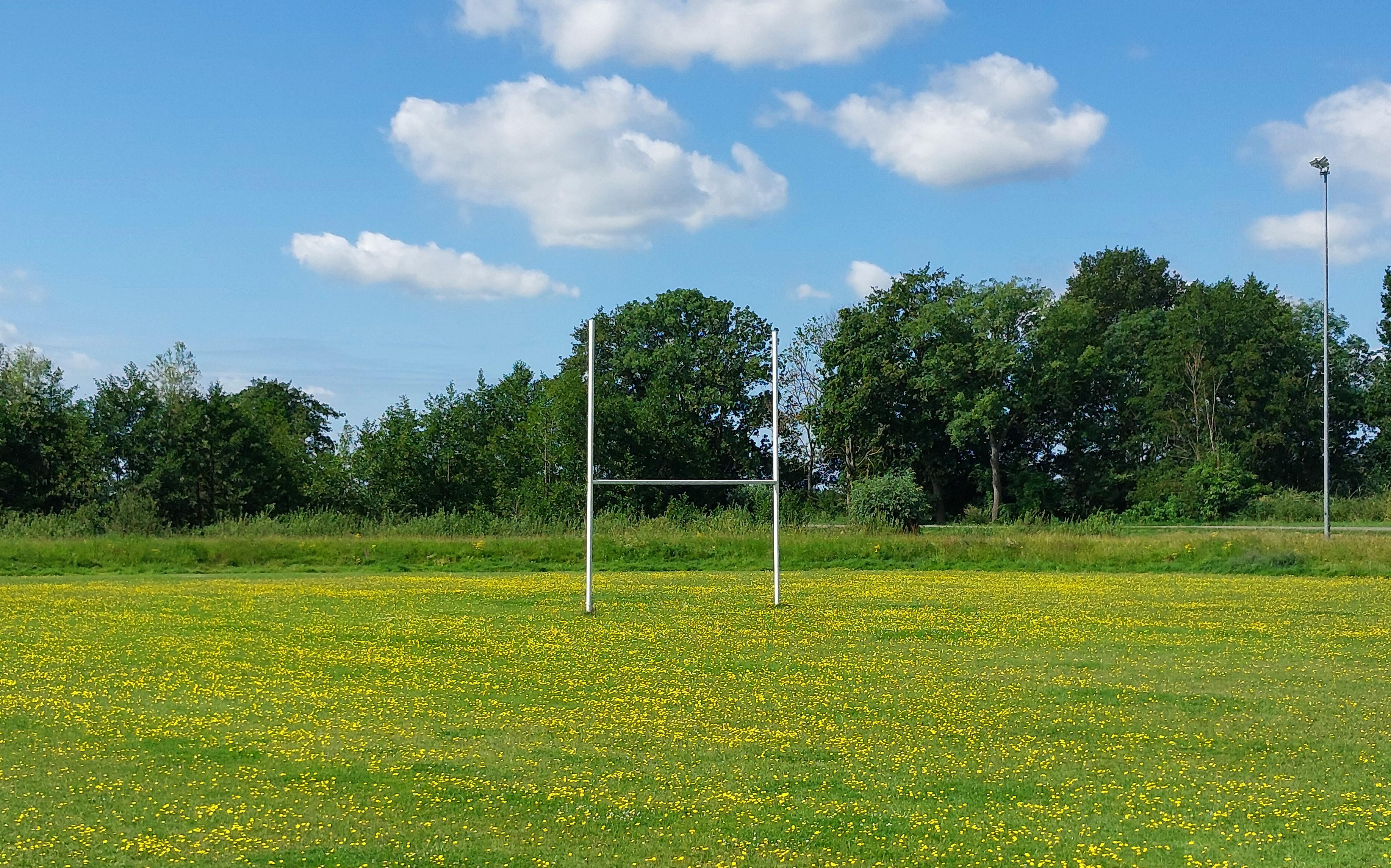 Coach Erik (50) is helemaal klaar met hondenpoep op het rugbyveld. ‘We willen niet dat een tackle ei