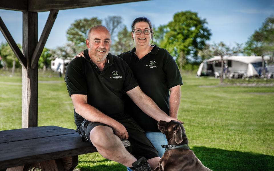 Johan en Leida Moes van camping Het Noordenveld in Wapse.
