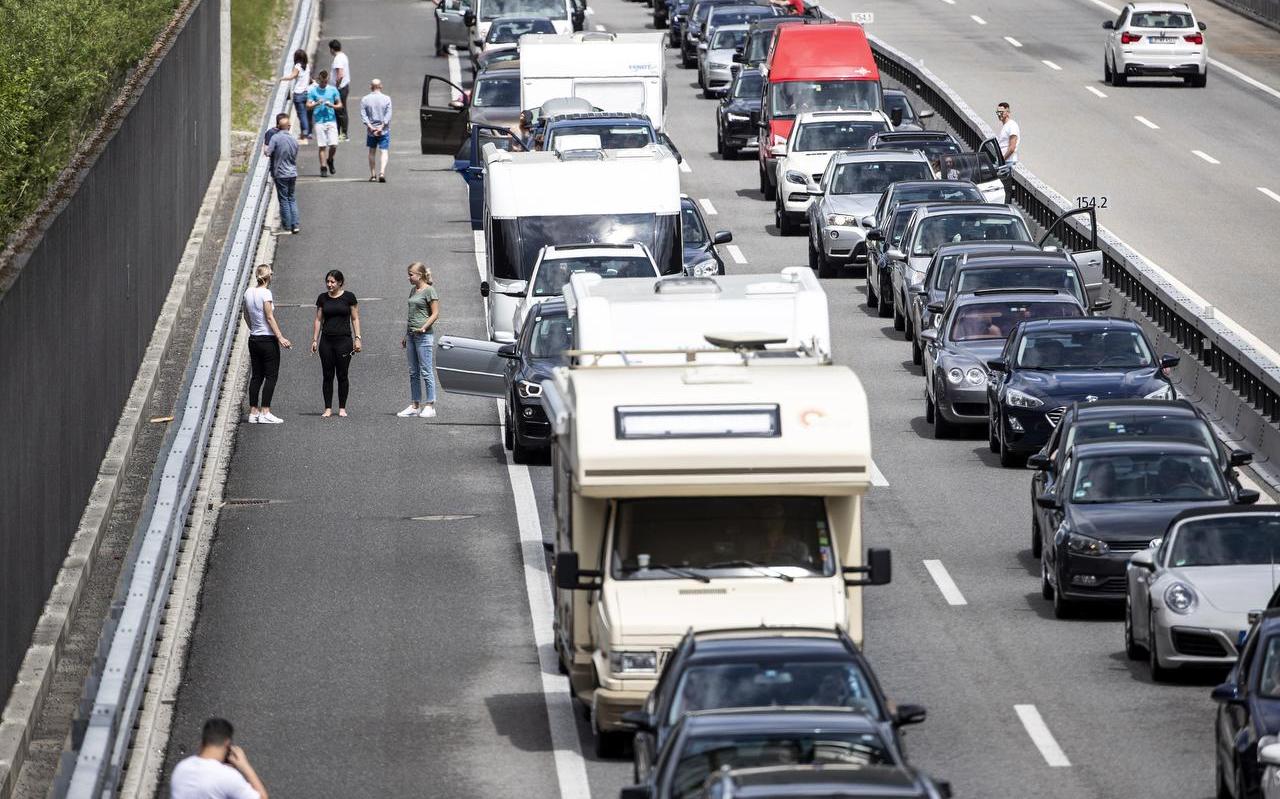 Zwarte zaterdag in 2017. Hier is het erg druk in Zwitserland. Zwarte zaterdag in 2017. Hier is het erg druk in Zwitserland.
