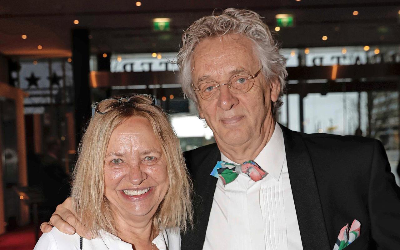 Boudewijn Poelmann met zijn vrouw Annemiek Hoogenboom: „De beste medewerker die Novamedia ooit heeft gehad.”