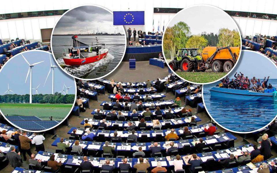 Belangrijke thema’s in de EU zijn defensie, boeren, de economie, migratie en klimaat.