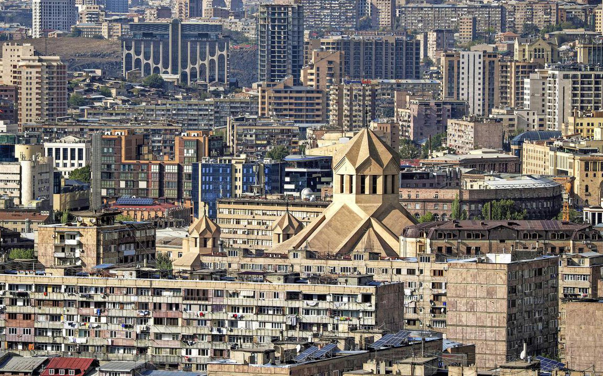 Jerevan, de hoofdstad van Armenië.