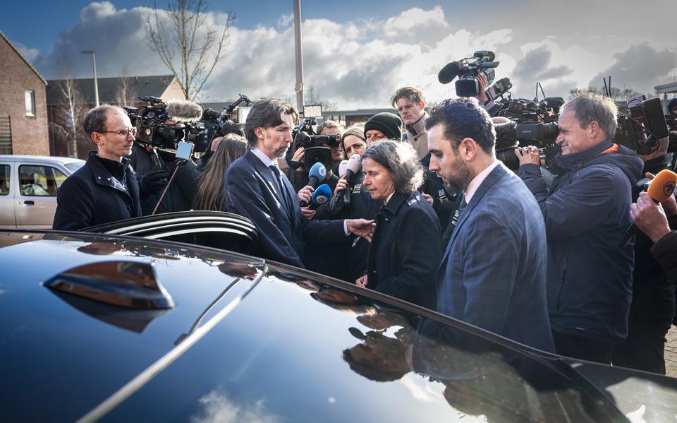 Toenmalig minister Marjolein Faber was in februari op bezoek bij het COA in Ter Apel. 