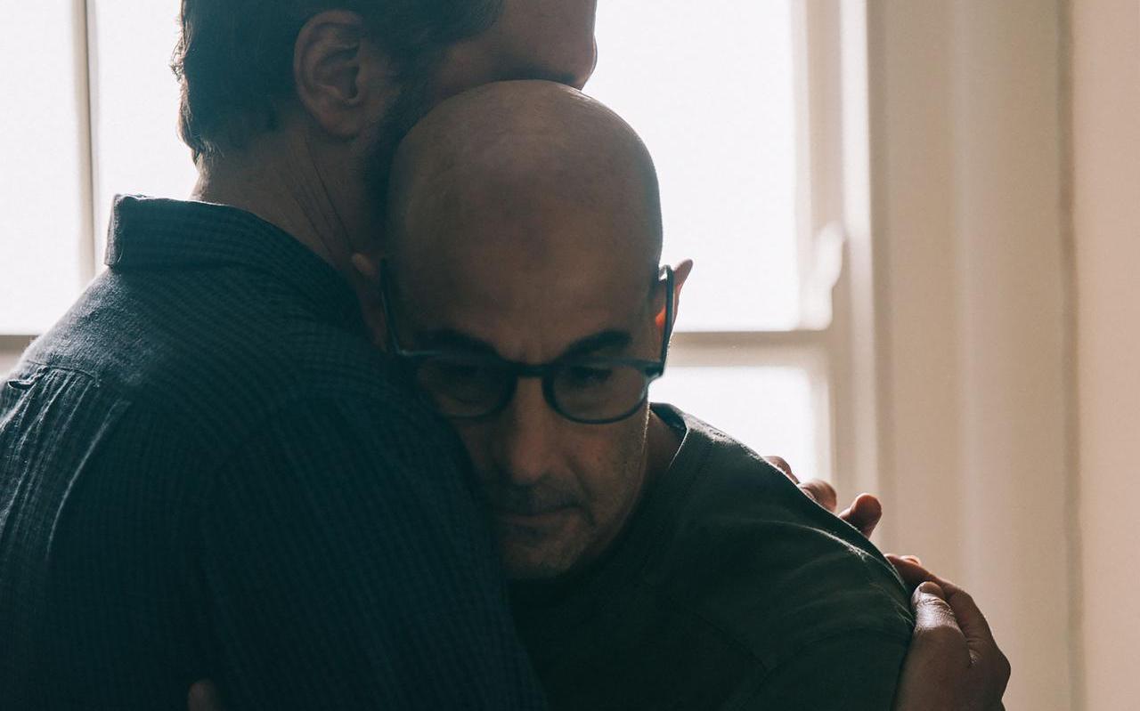 Colin Firth (l) en Stanley Tucci in 'Supernova'. Colin Firth (l) en Stanley Tucci in 'Supernova'.