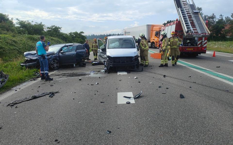 Op de N34 ontstond eind mei vorig jaar een grote ravage als gevolg van de het rijgedrag van de verdachte. 