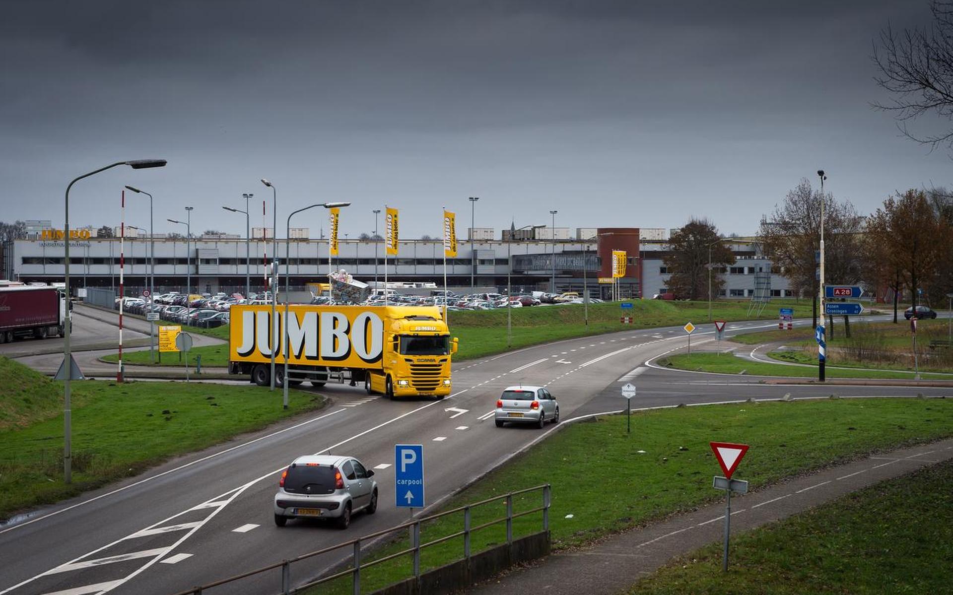 Hier is de nieuwe rotonde aangelegd.