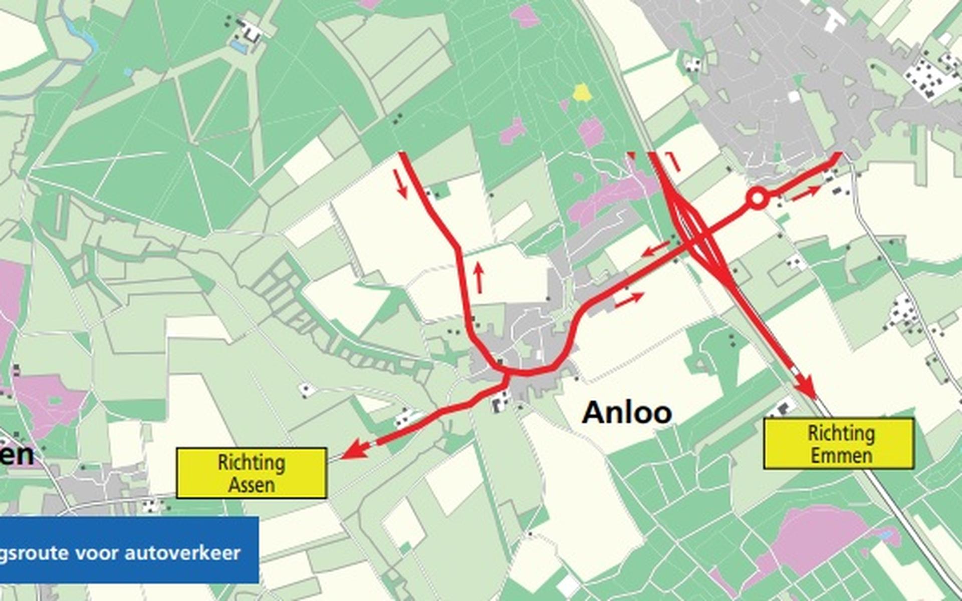 Onderdoorgang N34 tussen Schipborg en Zuidlaren vier dagen gestremd - Dagblad van het Noorden