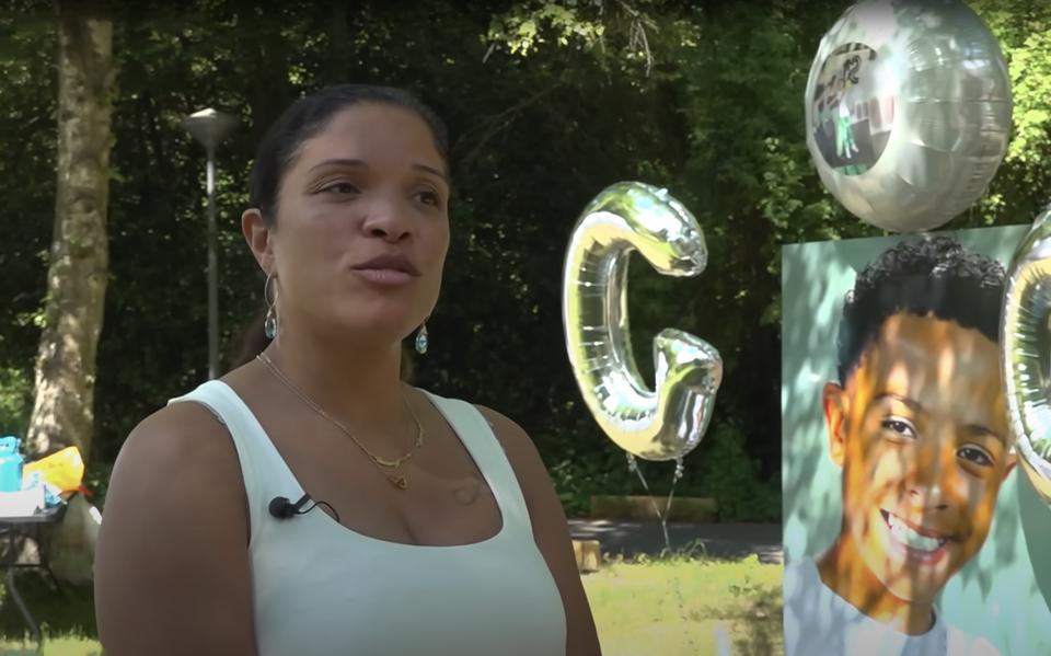 Moeder Gillian Boezerman op de dag dat haar zoon Gianny-Davey 13 jaar zou zijn geworden.