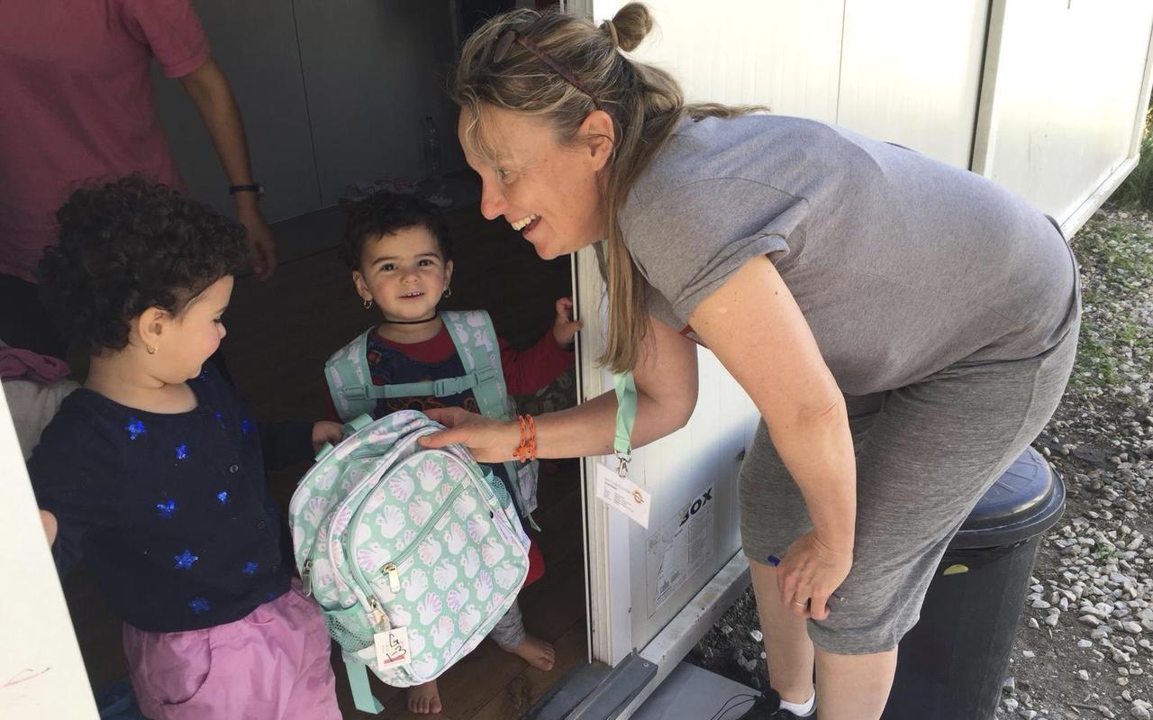 Huisarts Janette Steendam was een week op Lesbos om vluchtelingen te helpen. ,,Het kan er bij mij niet in dat wij het accepteren dat mensen zo worden behandeld.’’ Foto’s: Janette Steendam
