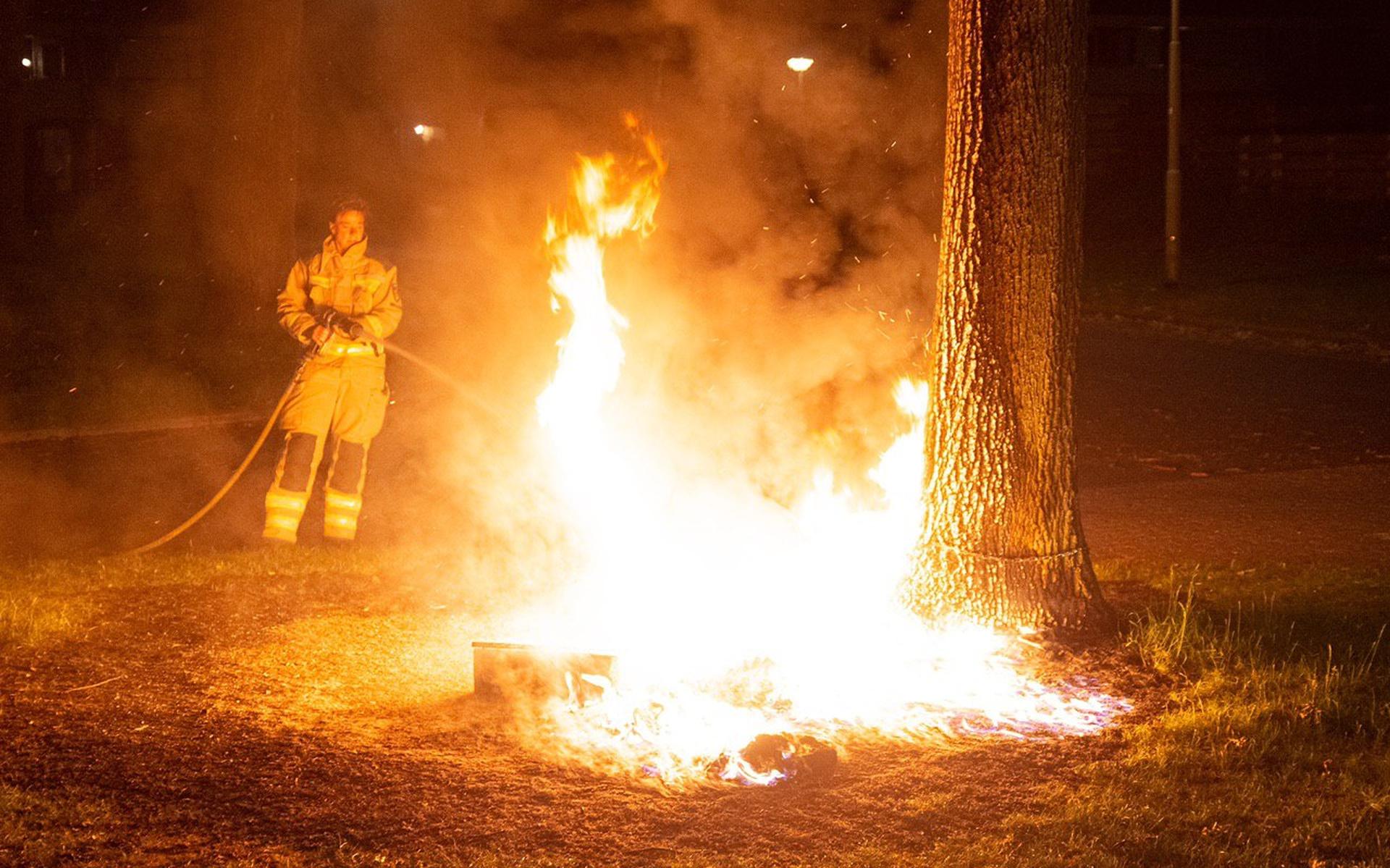 Buitenbrand Laan van de Marel, Emmen.