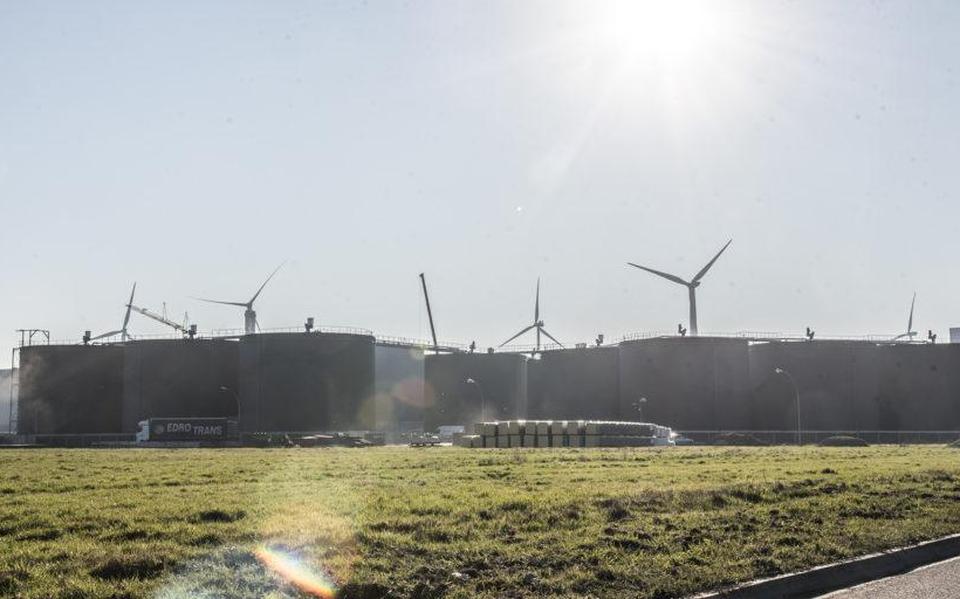 De megavergister van Bio Energy Coevorden in aanbouw. Foto DvhN