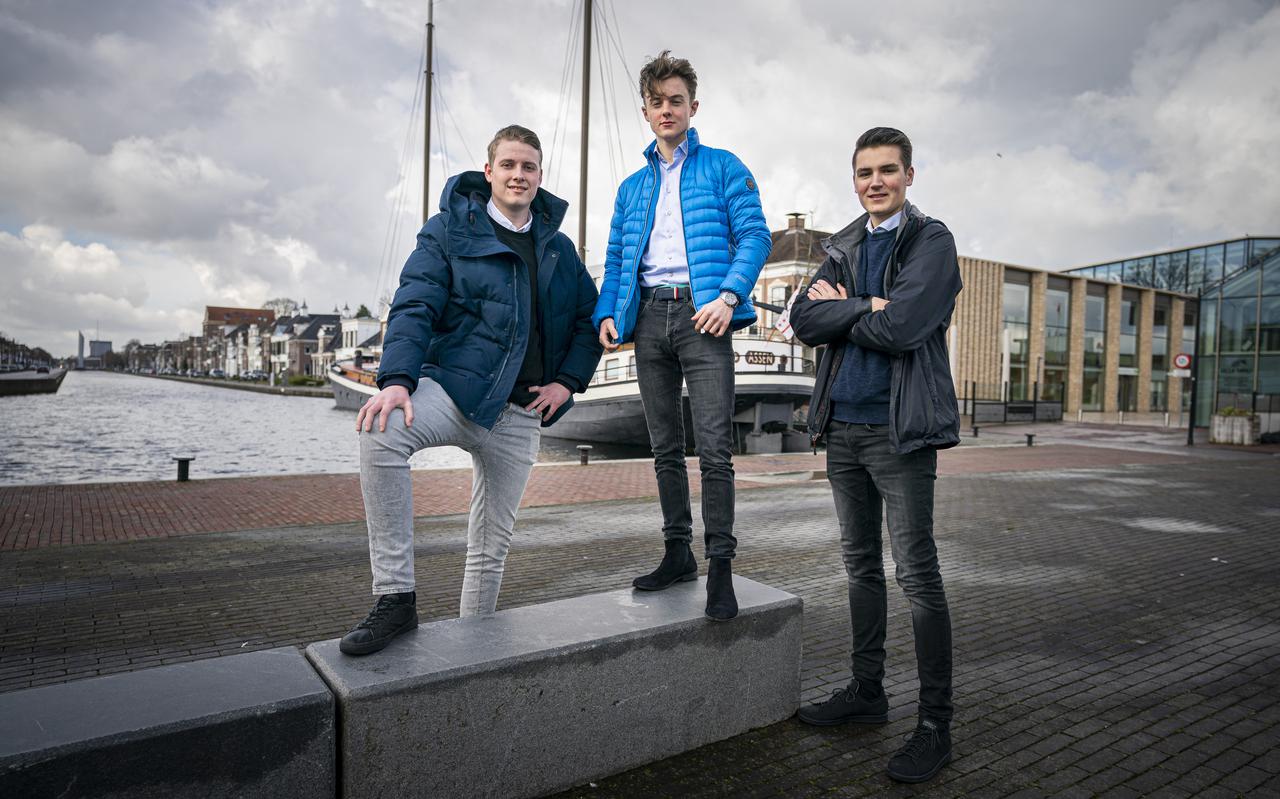 Jolt Raven, Stijn Kamphuis en Paul Oterdoom (vlnr) willen met hun stichting New Wave Assen opschudden met evenementen voor de jeugd. 
