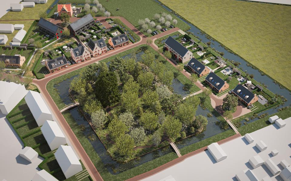 Zo moet het nieuwbouwwijkje Thedemaborg in Nietap eruit gaan zien.