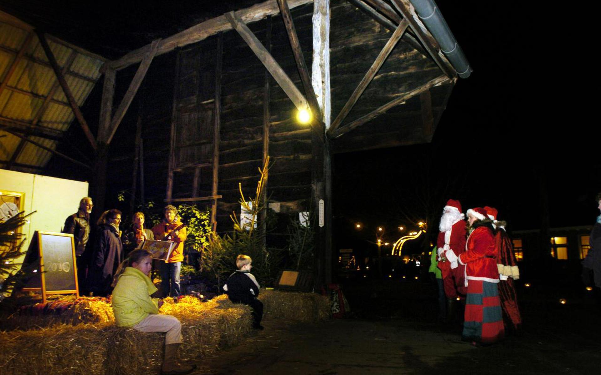 De Kerstmarkt in Wezup, tijdens een eerder editie. 
