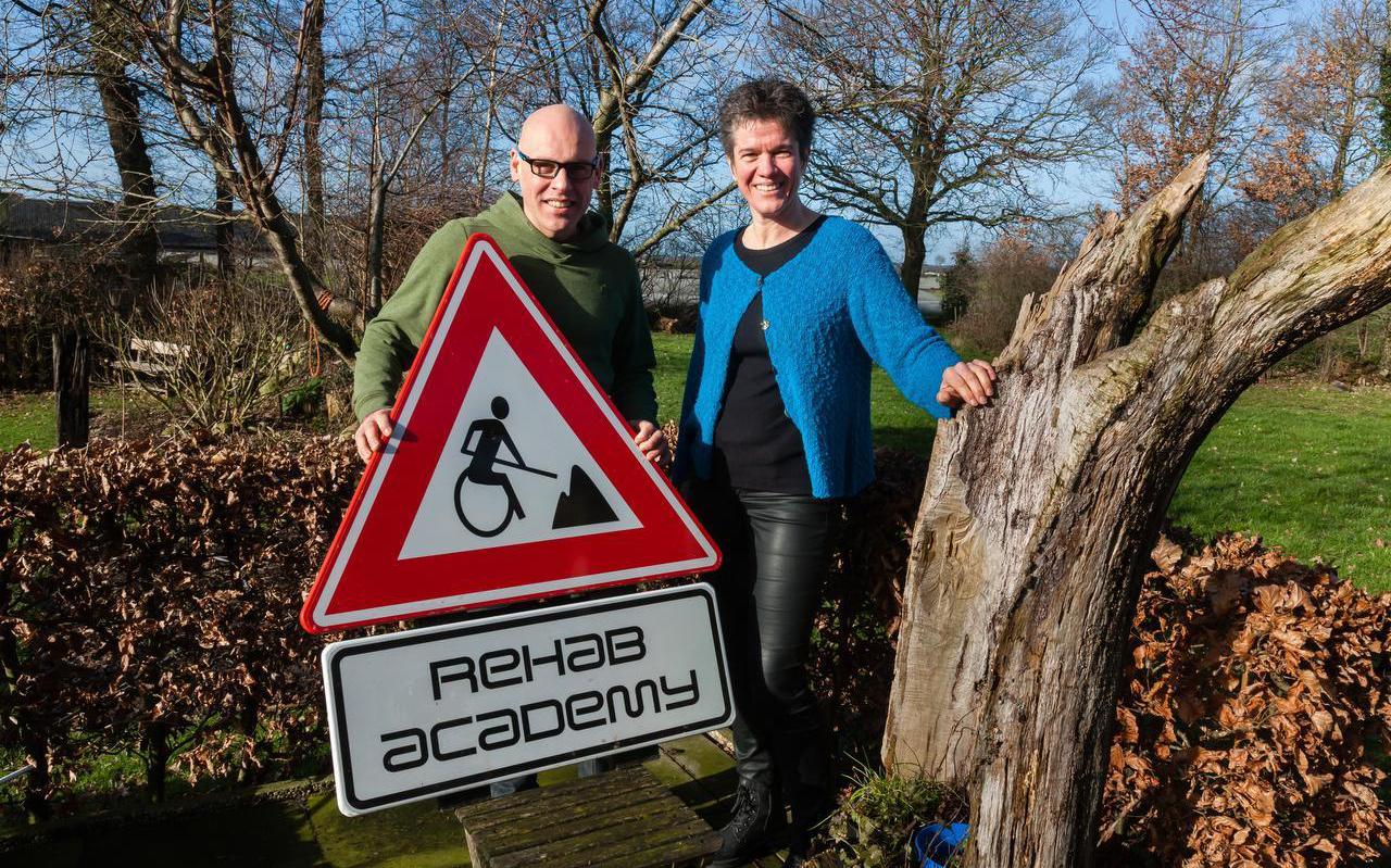 Inge en Coen Vuijk van Rehab Academy. FOTO GERRIT BOER