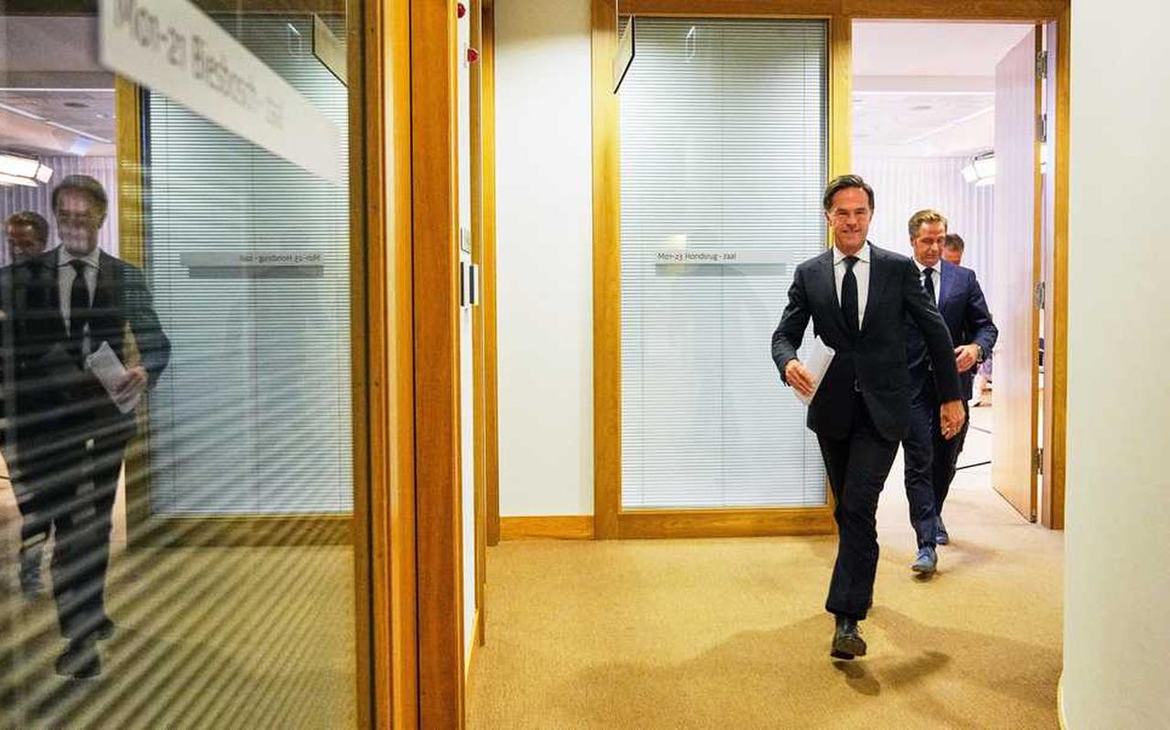 Demissionair premier Rutte en minister De Jonge.. Demissionair premier Rutte en minister De Jonge..