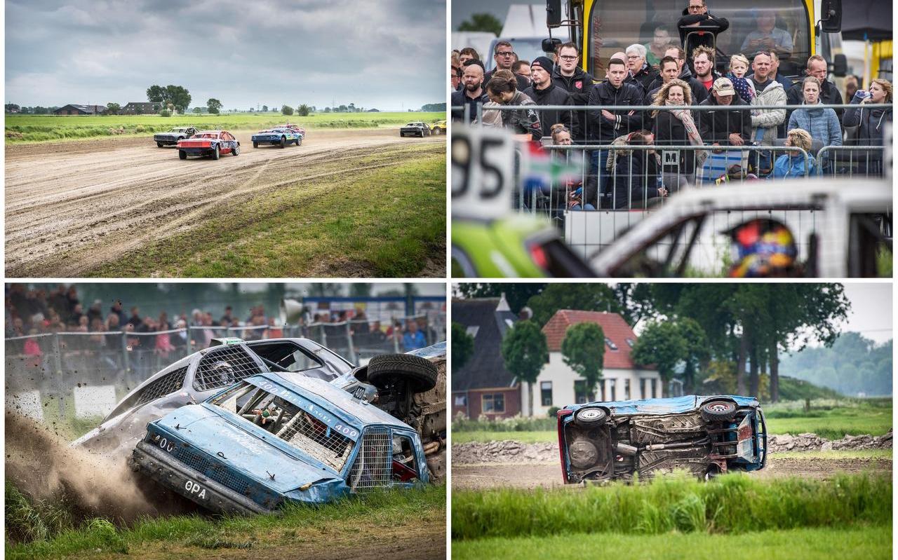 Rondvliegende stukken modder, ronkende motoren en hier en daar een crash tijdens de autocross met Hemelvaart. Rondvliegende stukken modder, ronkende motoren en hier en daar een crash tijdens de autocross met Hemelvaart.