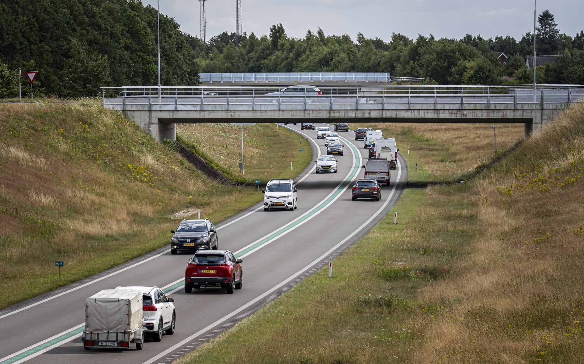De N34 bij Borger.