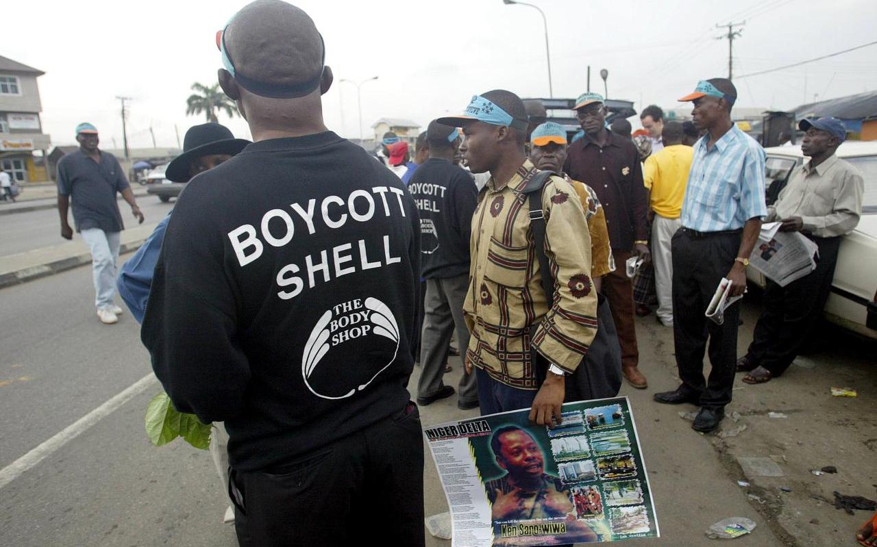De activiteiten van Shell in Nigeria leidden in 2005 tot de roep om een boycot. Foto: AFP De activiteiten van Shell in Nigeria leidden in 2005 tot de roep om een boycot. Foto: AFP