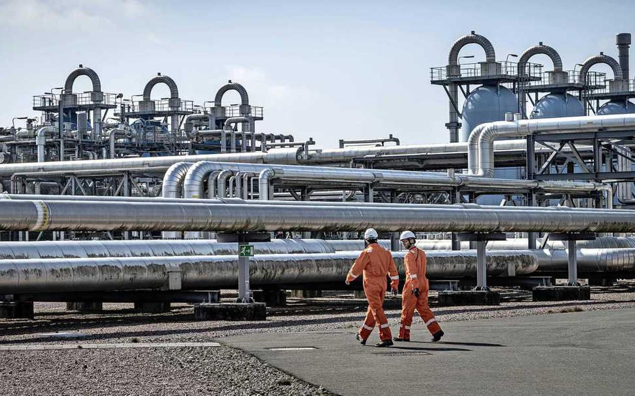 De ondergrondse gasopslag van de NAM bij Norg. De ondergrondse gasopslag van de NAM bij Norg.
