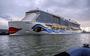 Het cruiseschip AIDAnova ligt momenteel in de Eemshaven.  Foto Jan Zeeman