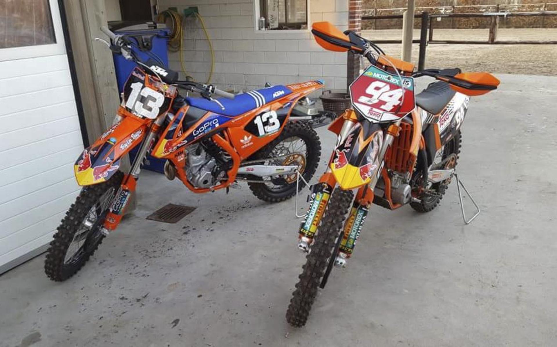 Crossmotoren werden op grote schaal gestolen