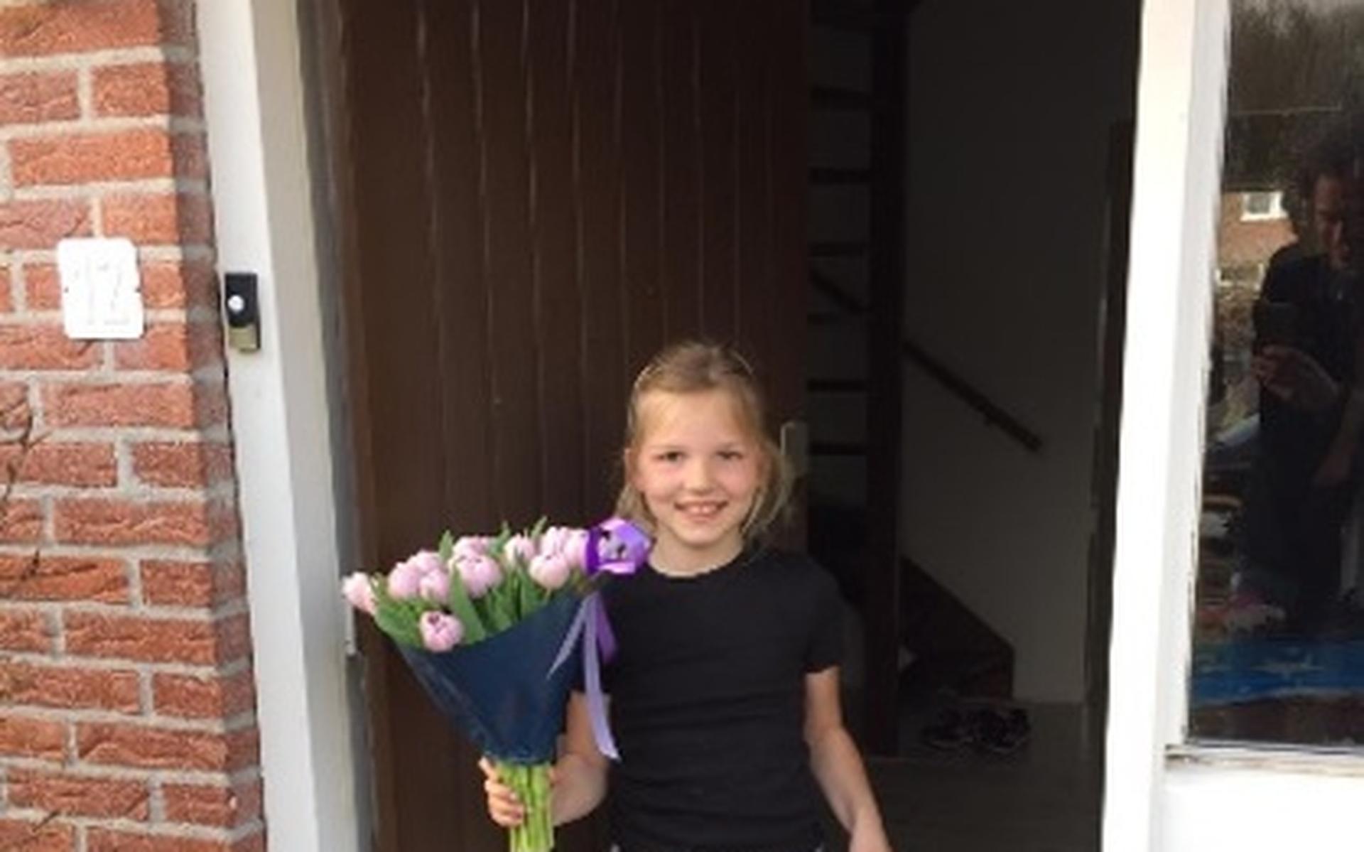 Femm Beuving uit groep 4 bedacht de naam voor nieuwe samenwerkingsschool 'Noorderlicht' in Rasquert