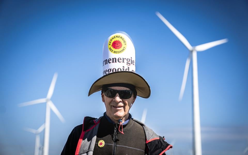 Bij de meerderheid van de Groningers stuit kernenergie nog altijd op verzet, zoals recent bij dit protest in de Eemshaven. De BBB, Groninger Belang en PVV in Provinciale Staten willen af van het taboe.