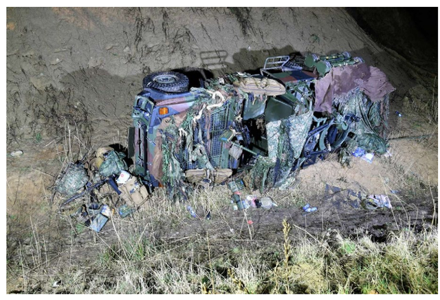 Onderzoek tien ongelukken bij landmacht: militairen dragen geen gordels en hebben niet vereist rijbe