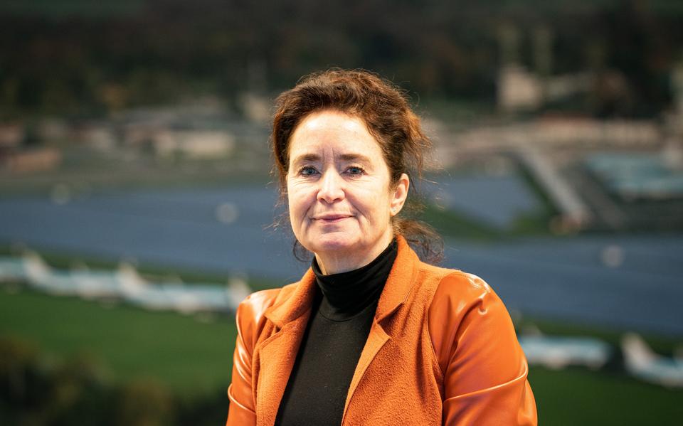Directeur Meiltje de Groot van Groningen Airport Eelde.