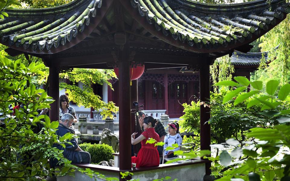 De Chinese Tuin is een kenmerkend element in de Hortus.