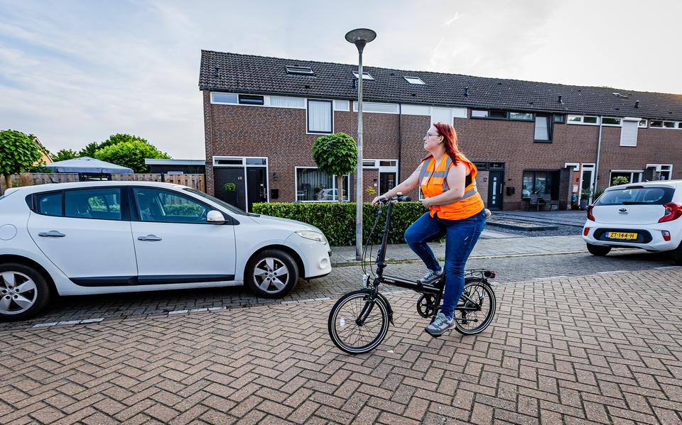 Beaudine Segveld maakt op de fiets heel wat rondes.