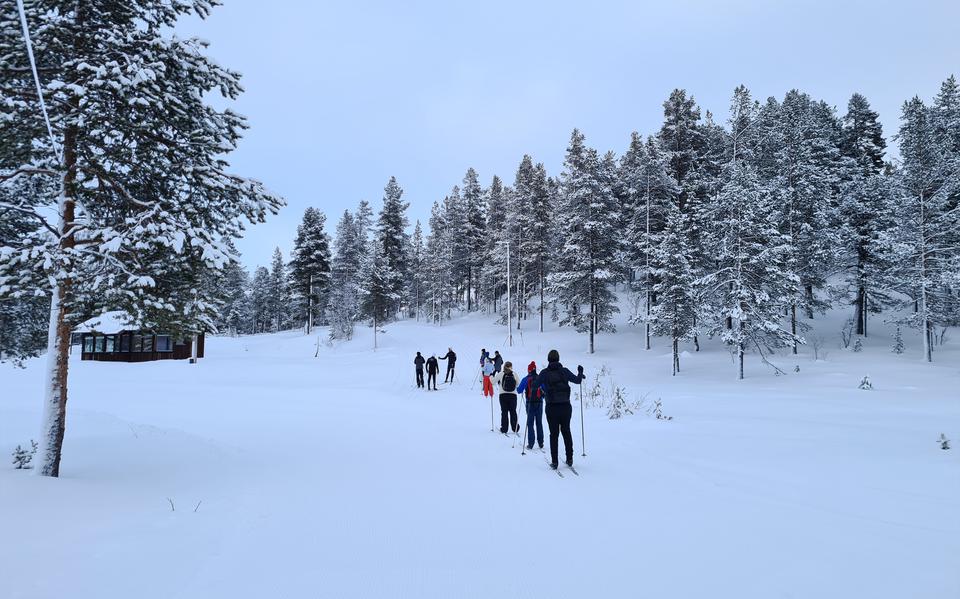 Cross-country skiën/langlaufen in Hovden, Noorwegen.