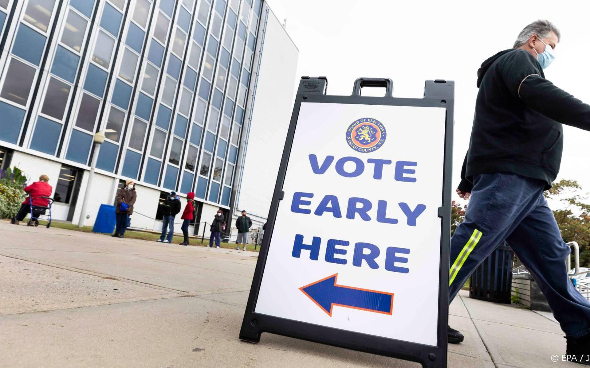 Recordaantal Amerikanen stemde al voor presidentsverkiezingen
