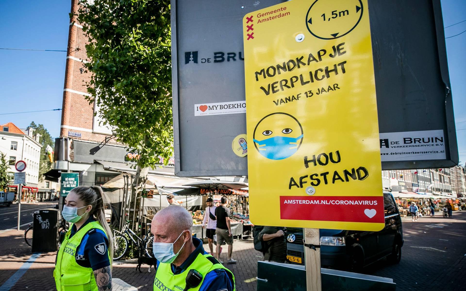Nog verwarring over mondkapjesregels in centrum Amsterdam