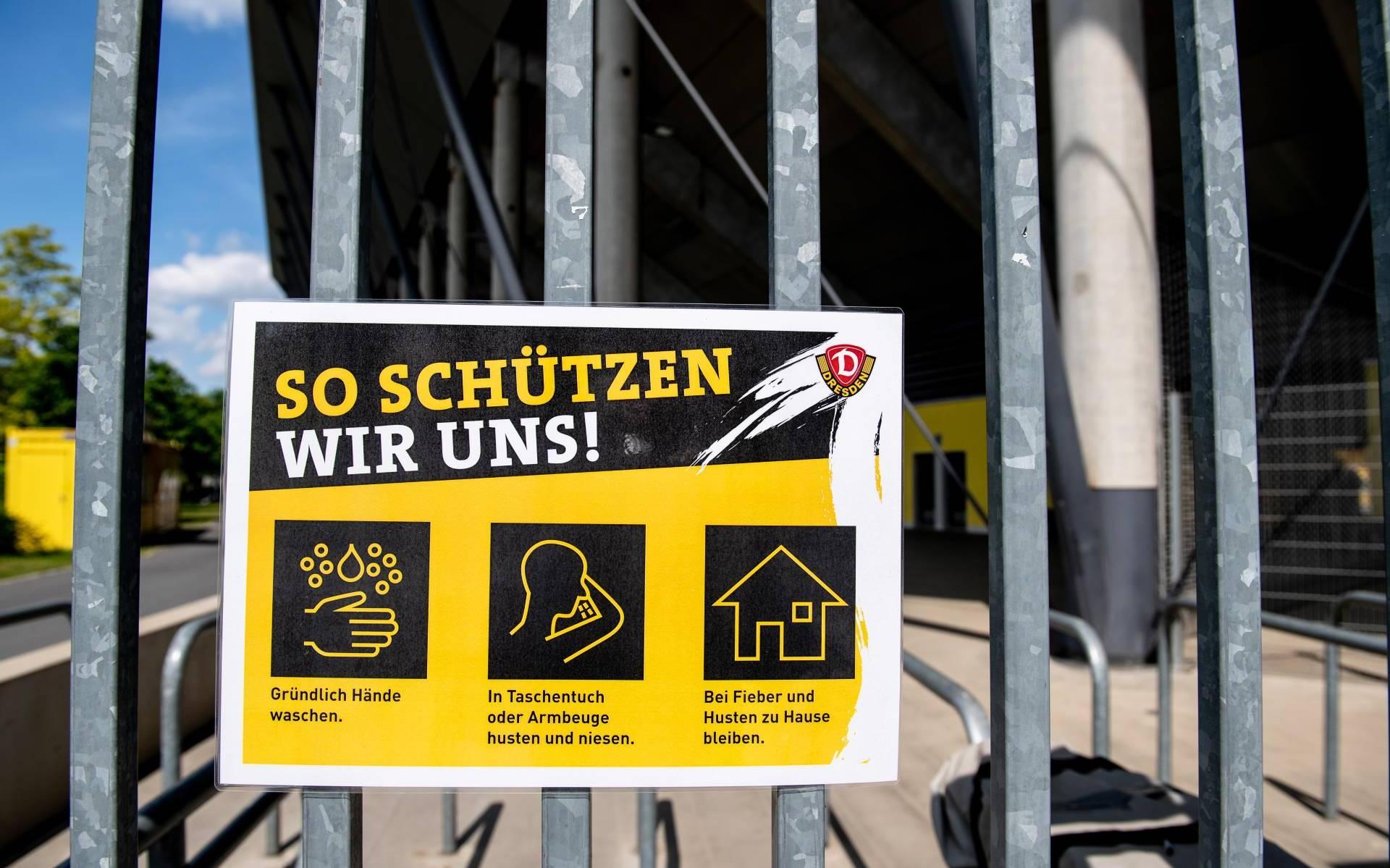 Voetballers Dresden hervatten training na quarantaine