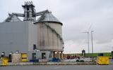 Brand in silo met houtsnippers.