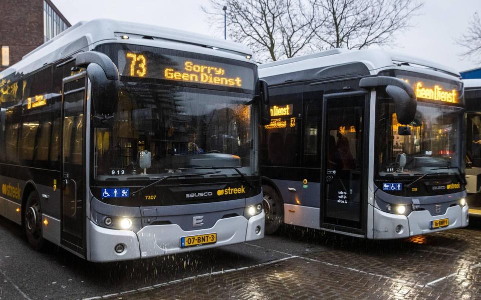 Bussen van Qbuzz.
