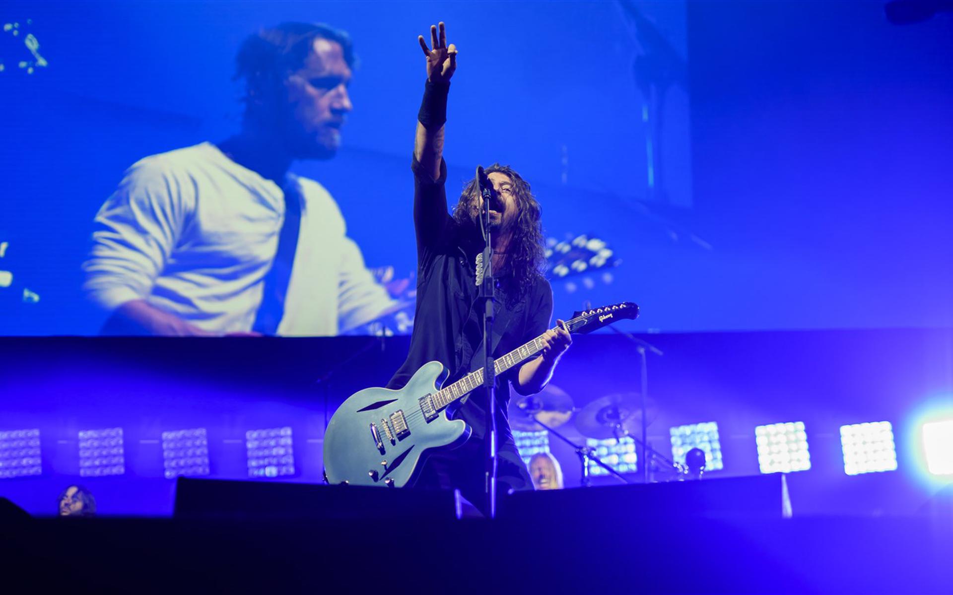 Komen de Foo Fighters, hier tijdens een optreden in Duitsland, misschien naar Groningen? Foto: EPA