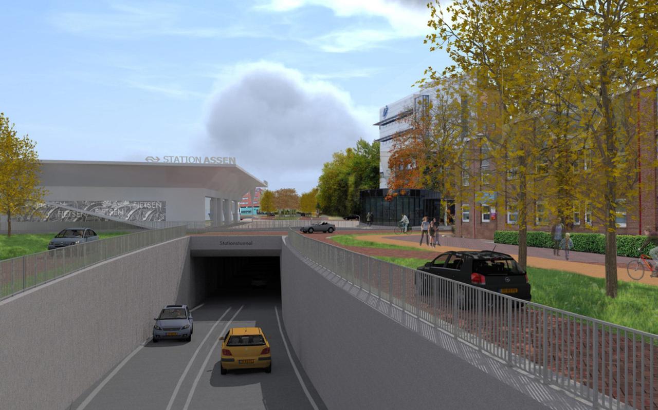 Hoe ziet straks tunnel onder Overcingellaan in Assen eruit? Hoe ziet straks tunnel onder Overcingellaan in Assen eruit?