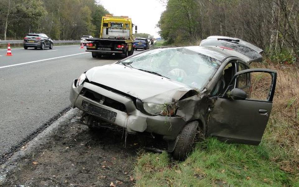 Twee gewonden bij ongeval A28 bij Pesse richting Assen.