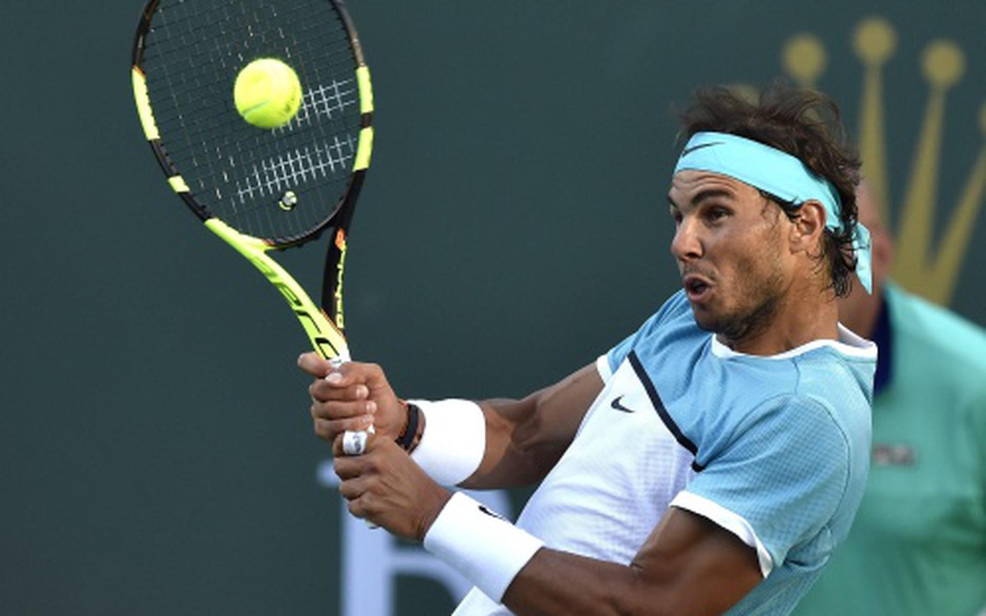 Nadal overleeft matchpoint in Indian Wells