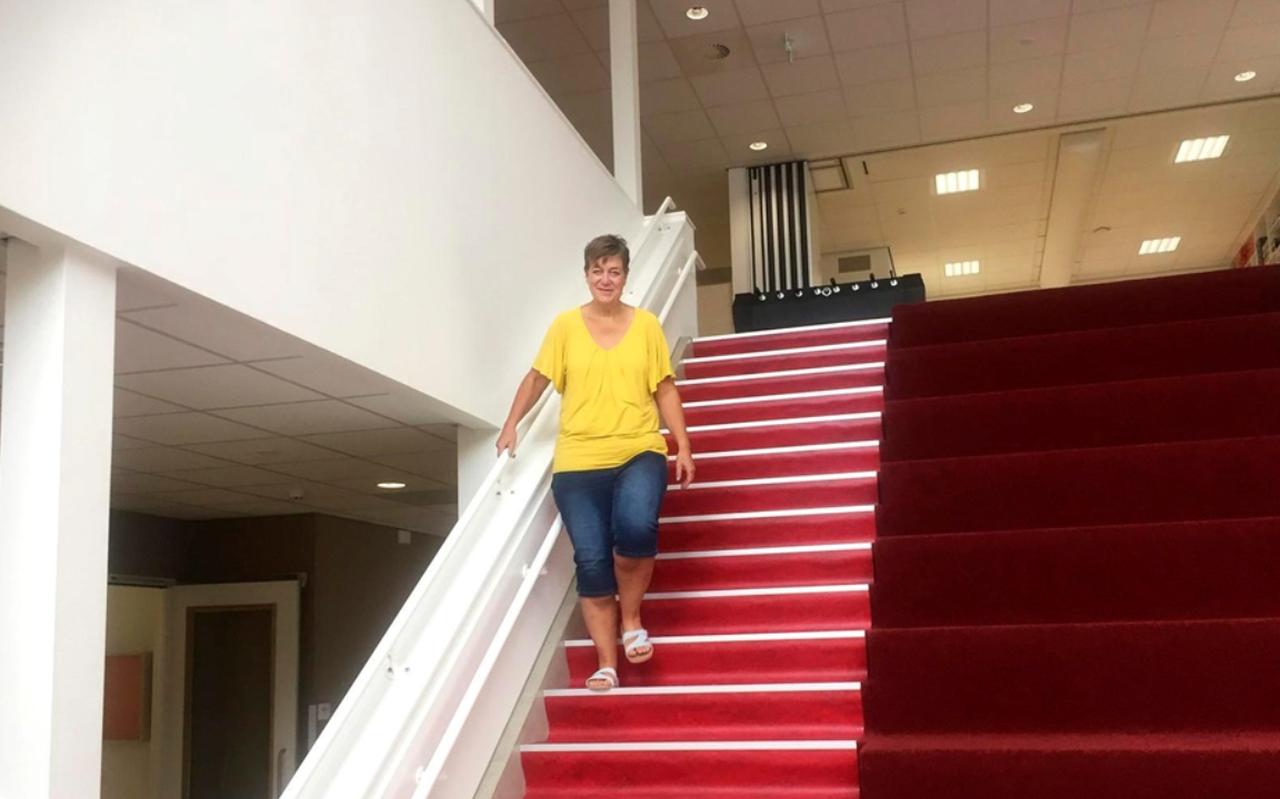 Adjunct-directeur Ina Gils in het nieuwe kindcentrum De Zwerm. Adjunct-directeur Ina Gils in het nieuwe kindcentrum De Zwerm.
