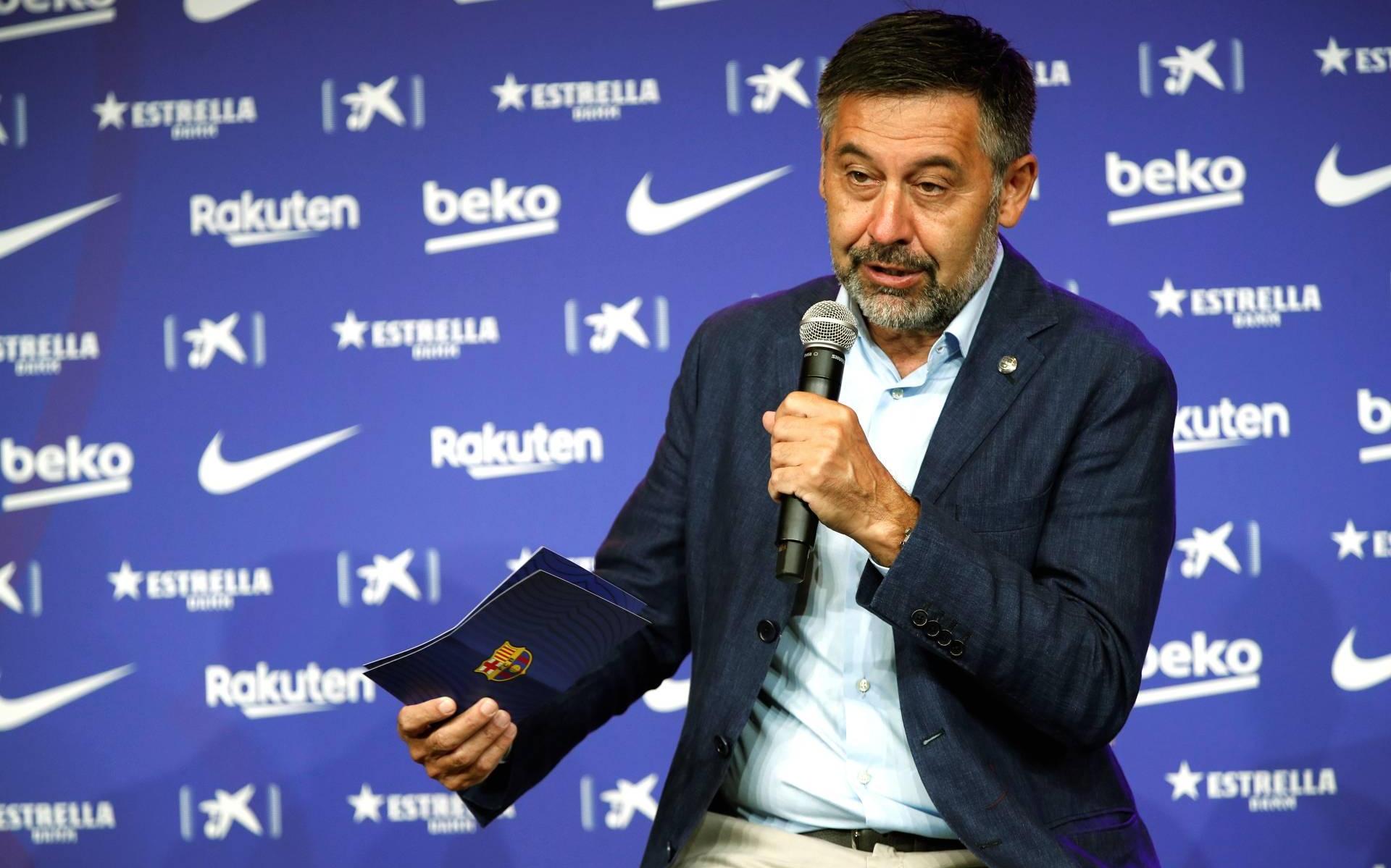 Barça-voorzitter Bartomeu op de wip