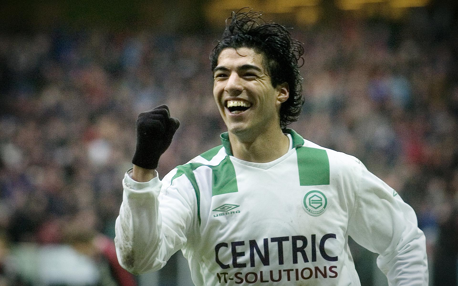 Luis Suárez in het shirt van FC Groningen.