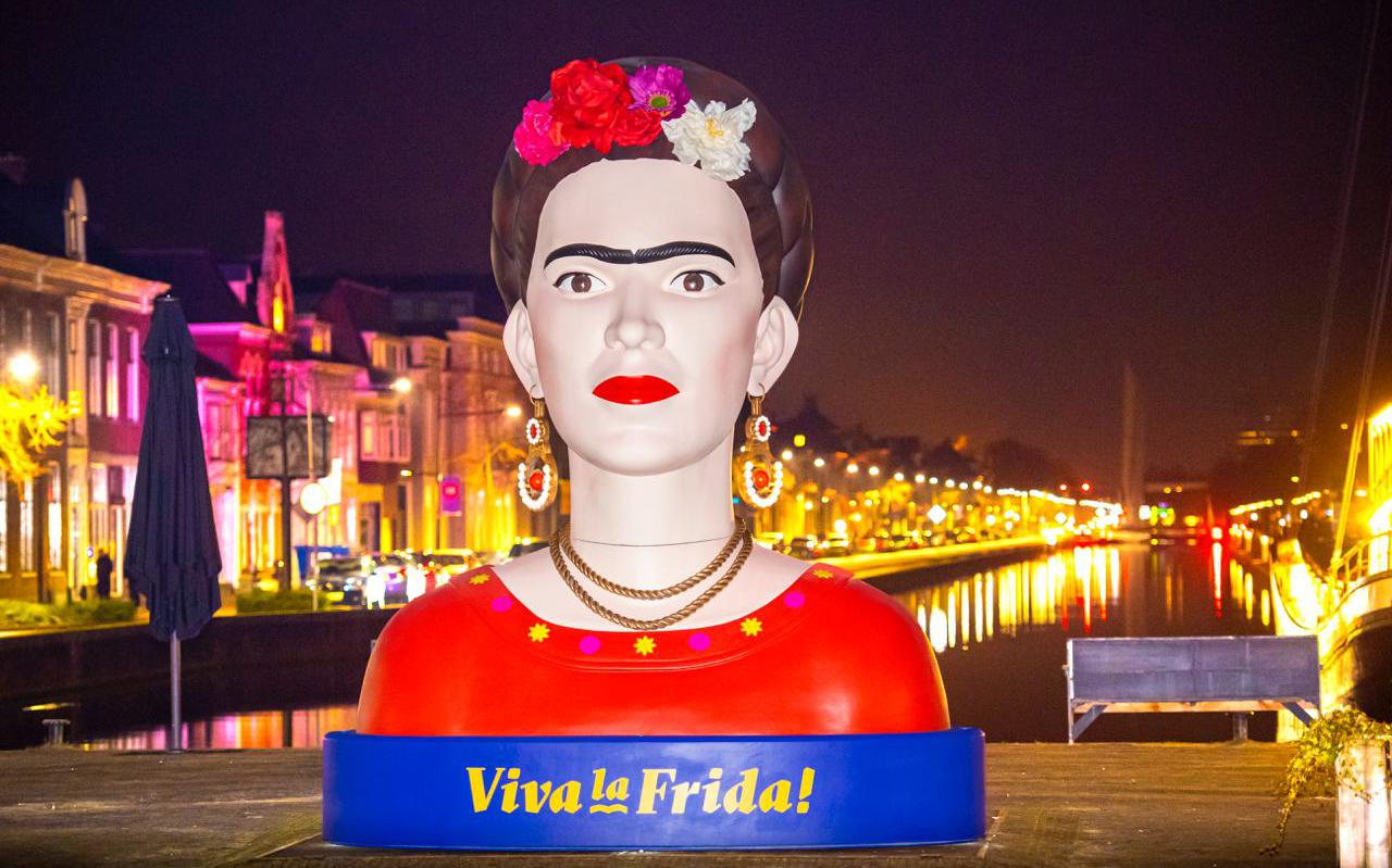 Frida Kahlo straalt aan de Vaart in Assen.